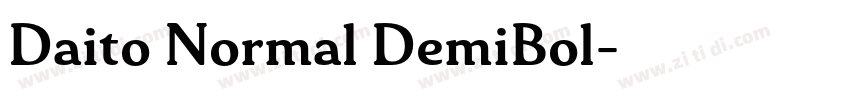 Daito Normal DemiBol字体转换
